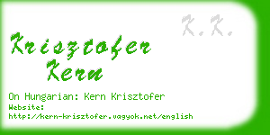 krisztofer kern business card